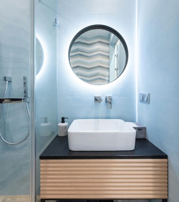 Round Mirror With Light For wall Decoration Home And Office